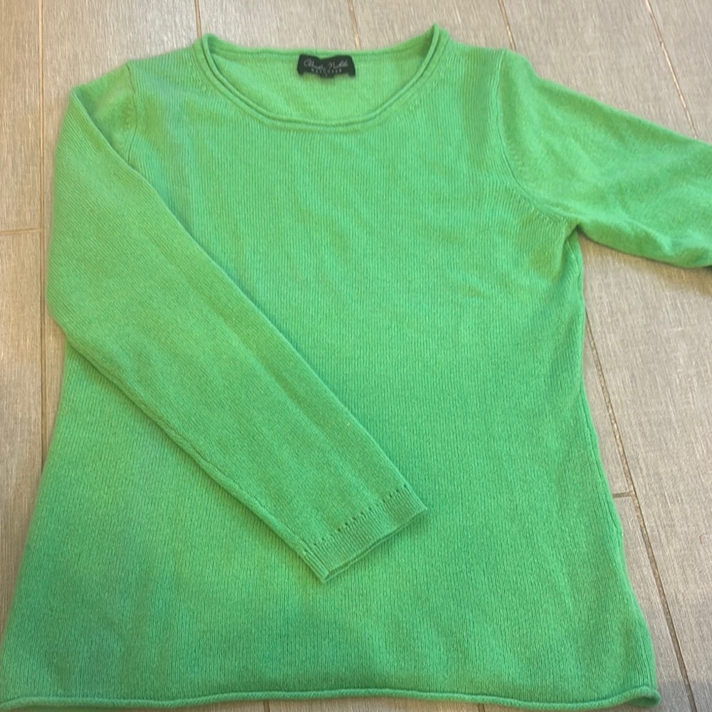 Vibrant Green Crew Neck Sweater